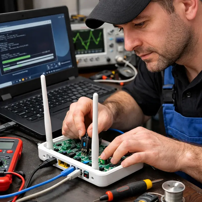 Перепрошивка WiFi роутера в Ступино