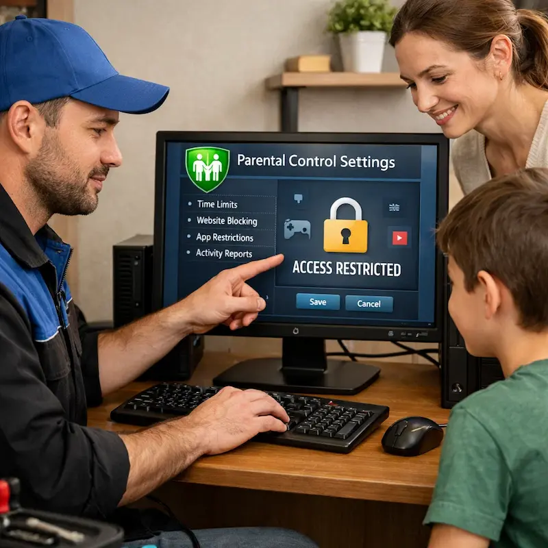 Родительский контроль на компьютере в Ступино