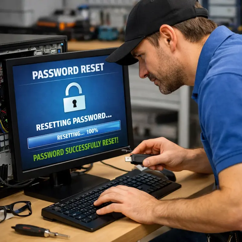 Сброс пароля от компьютера в Ступино