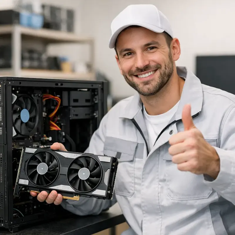 установка видеокарты на ПК в Ступино