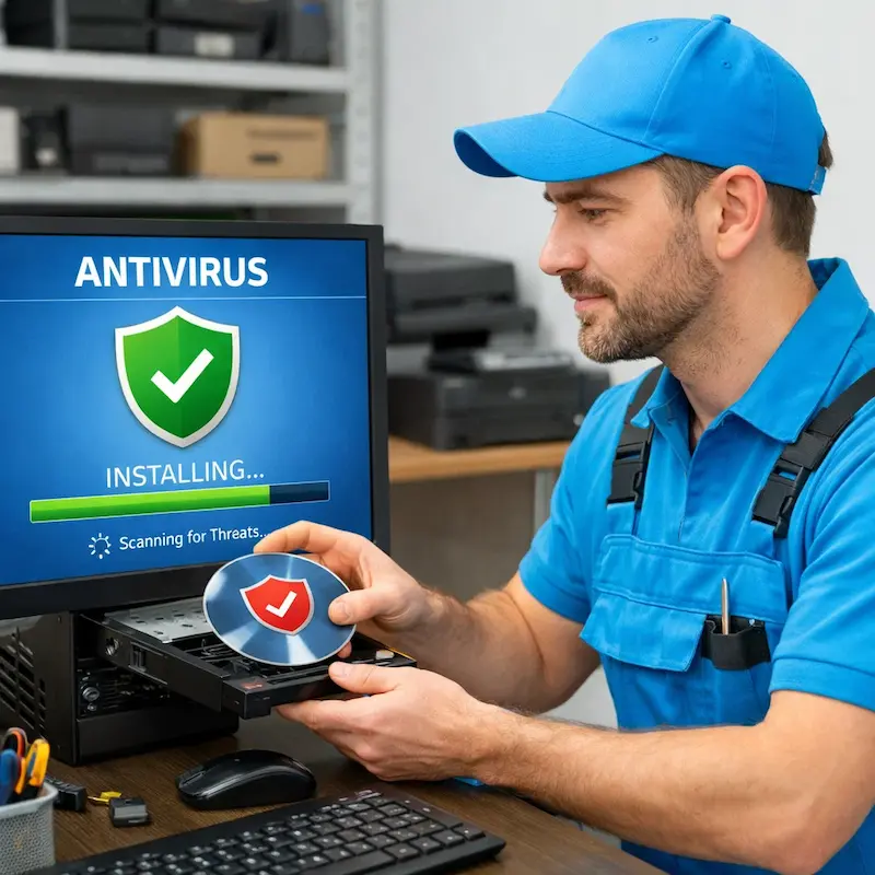 Установка антивируса в Ступино на дому