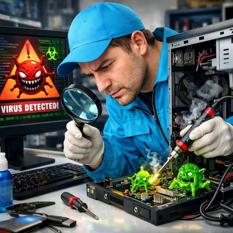 Вылечить компьютерный вирус в Ступино