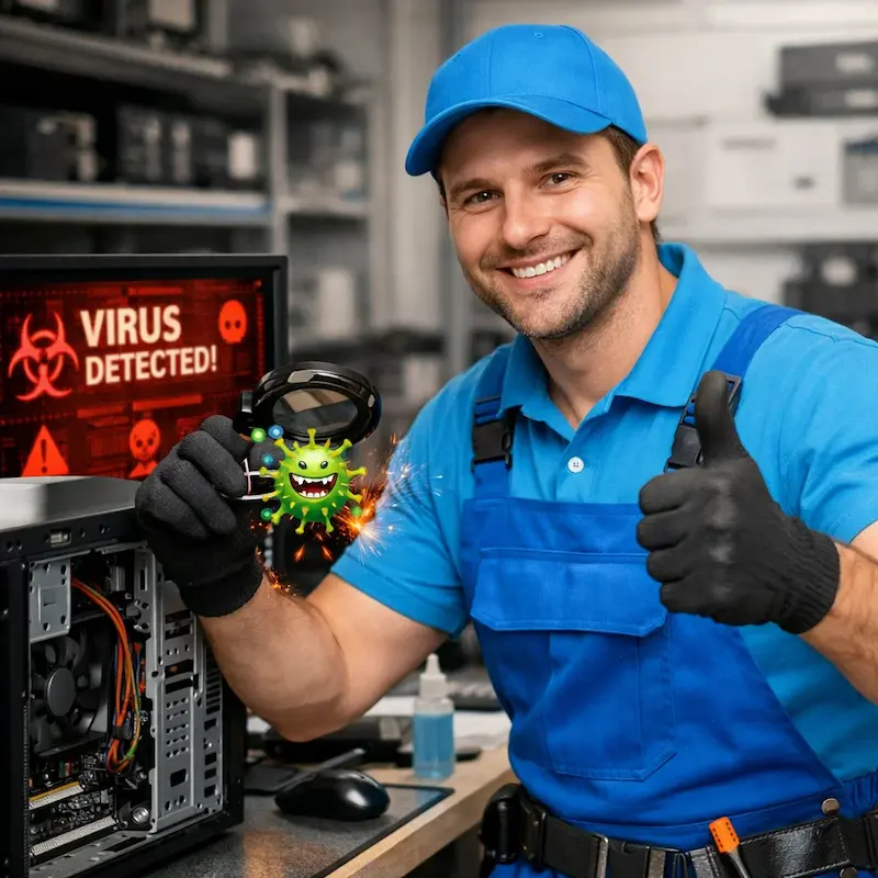 Удаление вирусов с компьютера в Ступино